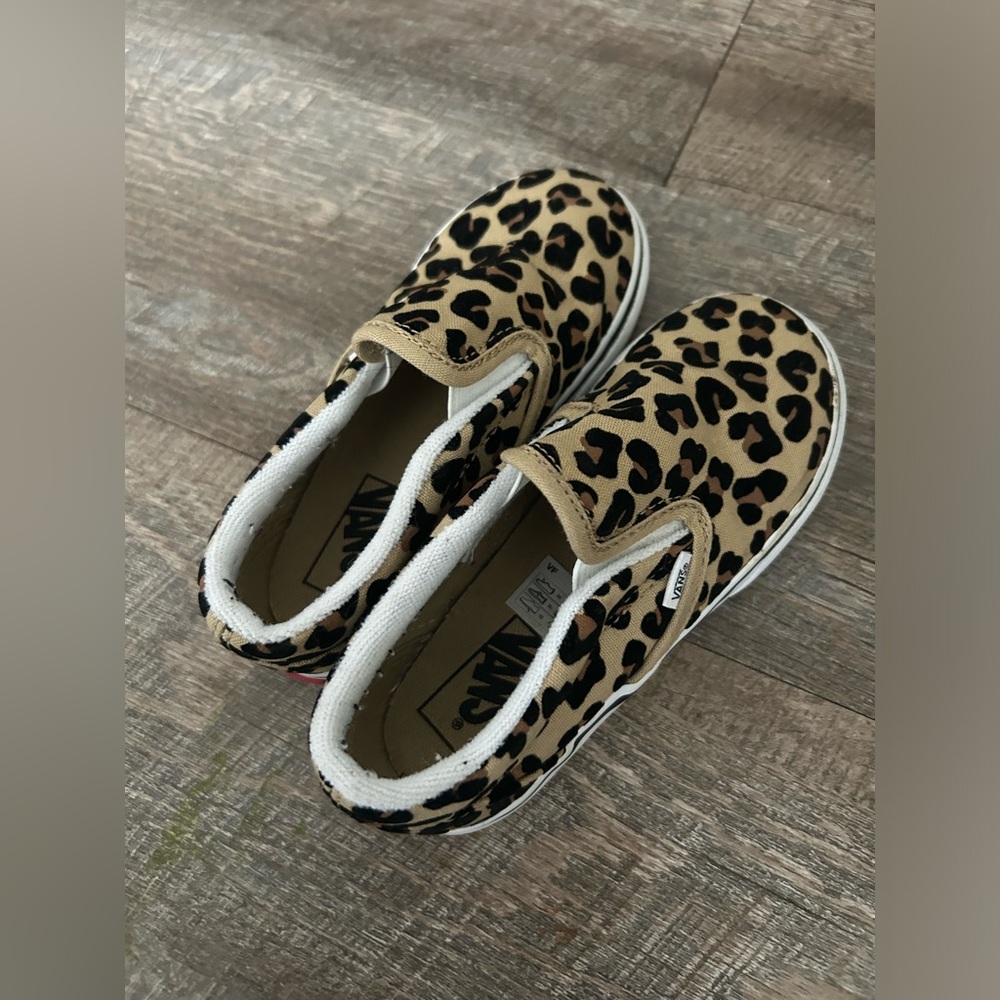 Vans Toddler Girls Leopard Print Slip-On Shoes Size 10c - Picture 3 of 7